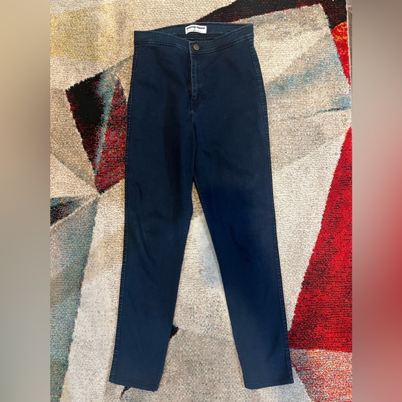 American Apparel High Waist The Easy Jean in Dark Wash Size Medium - Picture 4 of 11